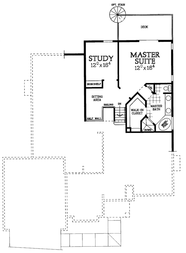 Home Plan - Colonial Floor Plan - Upper Floor Plan #72-963