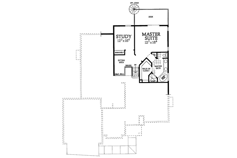Dream House Plan - Floor Plan - Upper Floor for Colonial House Plan #72-963 - 3 bed, 2.5 bath