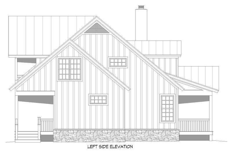 Home Plan - Exterior - Other Elevation for Cabin House Plan #932-252 - 3 bed, 3.5 bath