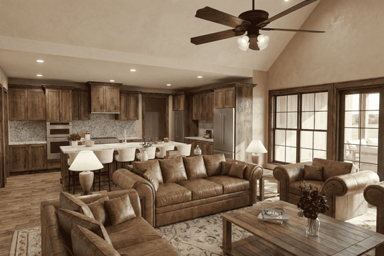 Interior - Kitchen for Barndominium House Plan #923-456 - 4 bed, 2.5 bath