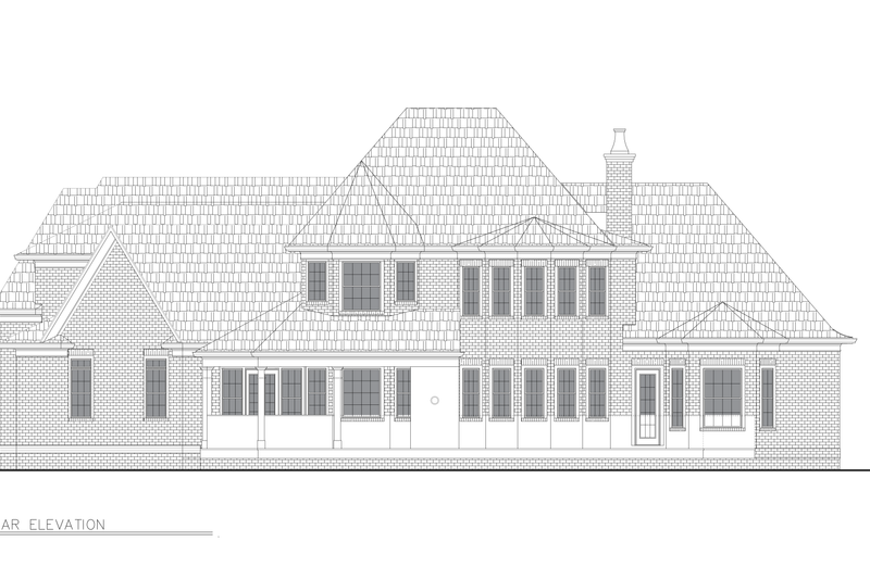 House Design - Exterior - Other Elevation 2 for Traditional House Plan #54-716 - 4 bed, 3 bath