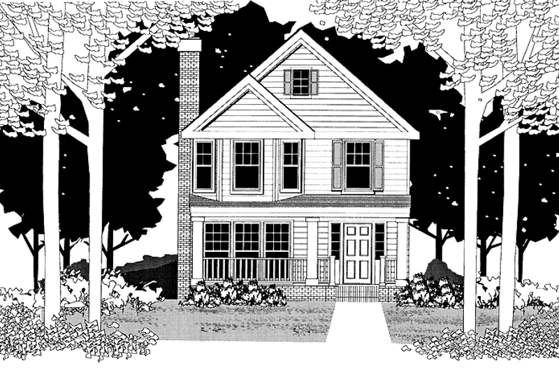 Home Plan - Country Exterior - Front Elevation Plan #1053-28