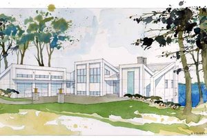 Contemporary Exterior - Front Elevation Plan #928-168