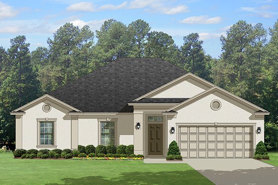 Exterior - Front Elevation 3 for Traditional House Plan #1058-119 - 3 bed, 2 bath