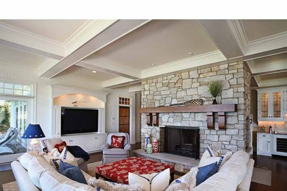 Interior - Family Room for Craftsman House Plan #928-176 - 5 bed, 4.5 bath