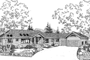 Colonial Style House Plan - 2 Beds 2 Baths 2125 Sq/Ft Plan #60-1002 
