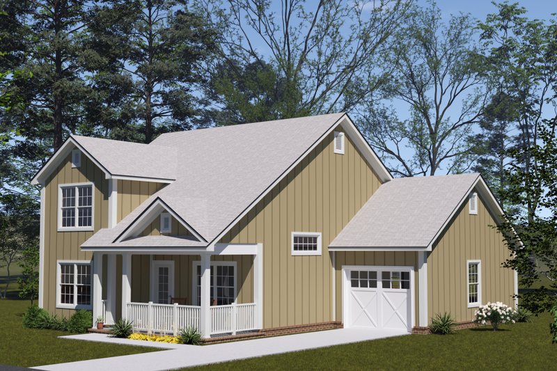 House Blueprint - Exterior - Other Elevation 1 for Cottage House Plan #513-2371 - 4 bed, 3 bath