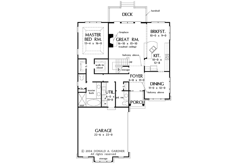 Dream House Plan - Floor Plan - Main Floor for Traditional House Plan #929-723 - 3 bed, 2.5 bath