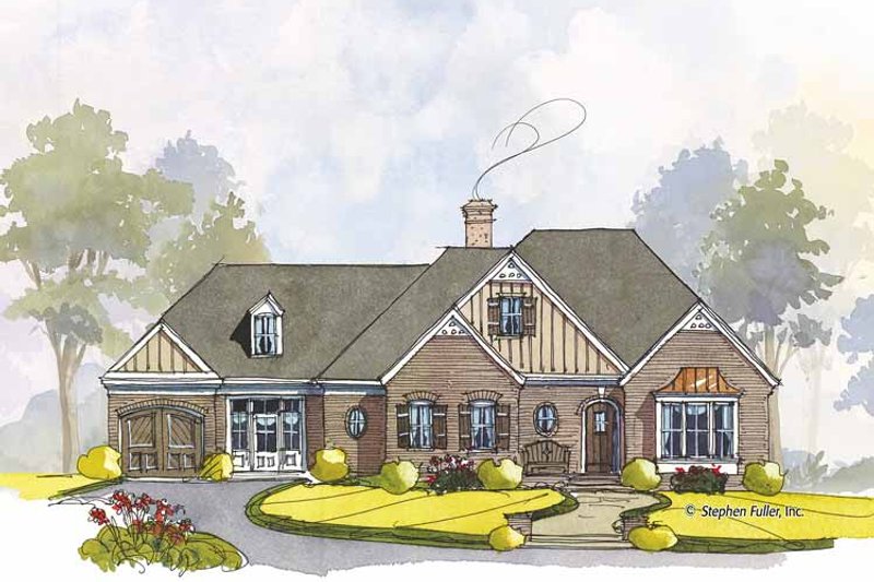 Dream House Plan - Colonial Exterior - Front Elevation Plan #429-441