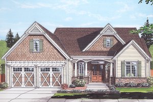 Country Exterior - Front Elevation Plan #46-867