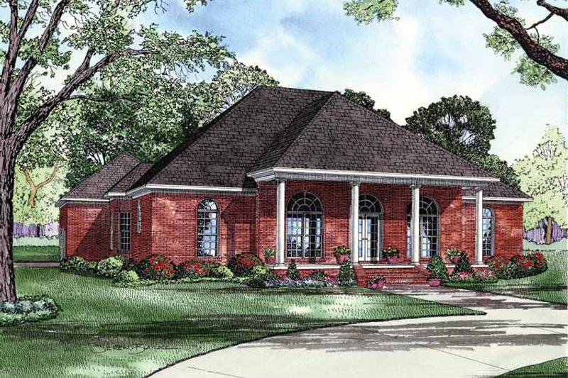 Home Plan - Colonial Exterior - Front Elevation Plan #17-2852