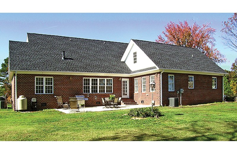 Home Plan - Exterior - Rear Elevation 1 for Country House Plan #314-281 - 3 bed, 3.5 bath