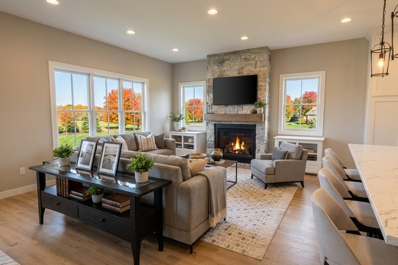 Dream House Plan - Interior - Family Room 1 for Farmhouse House Plan #51-1542 - 3 bed, 2.5 bath