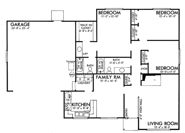 Home Plan - Contemporary Floor Plan - Main Floor Plan #320-770
