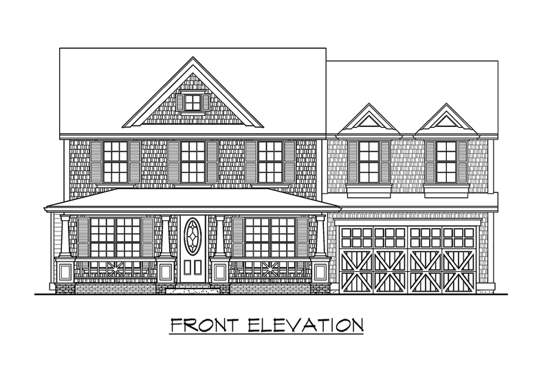 Home Plan - Exterior - Other Elevation 2 for Farmhouse House Plan #132-114 - 4 bed, 2.5 bath
