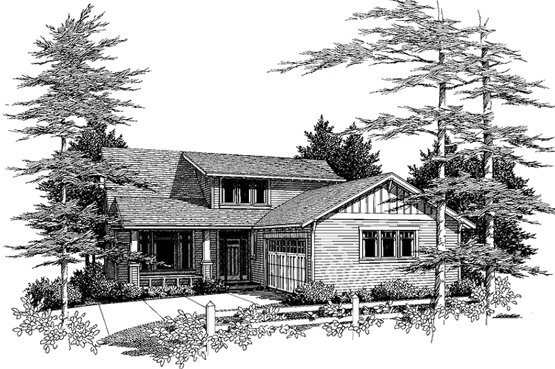 Home Plan - Exterior - Front Elevation 3 for Craftsman House Plan #48-764 - 4 bed, 3 bath