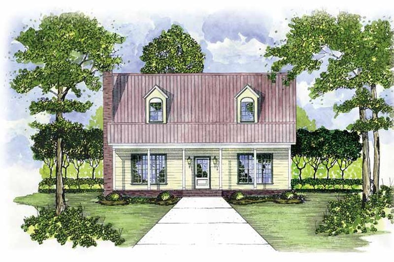 Dream House Plan - Country Exterior - Front Elevation Plan #36-515