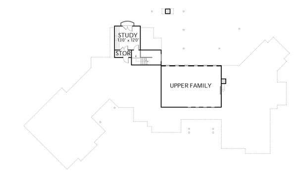 Home Plan - Prairie Floor Plan - Upper Floor Plan #80-211