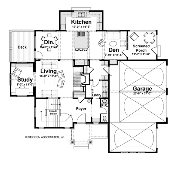 Dream House Plan - Tudor Floor Plan - Main Floor Plan #928-234