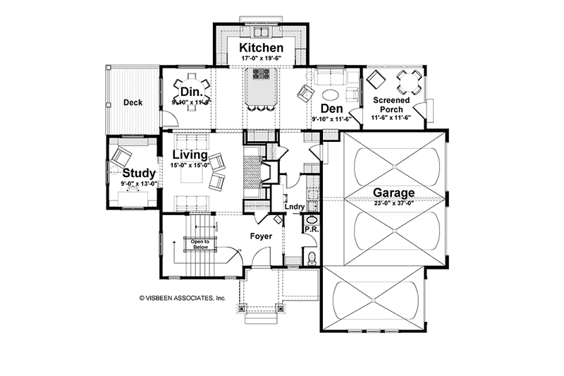 Dream House Plan - Floor Plan - Main Floor for Tudor House Plan #928-234 - 4 bed, 2.5 bath