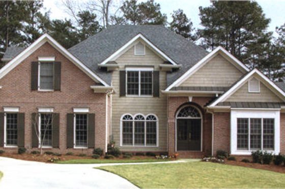 Exterior - Front Elevation 4 for Colonial House Plan #927-492 - 4 bed, 3.5 bath