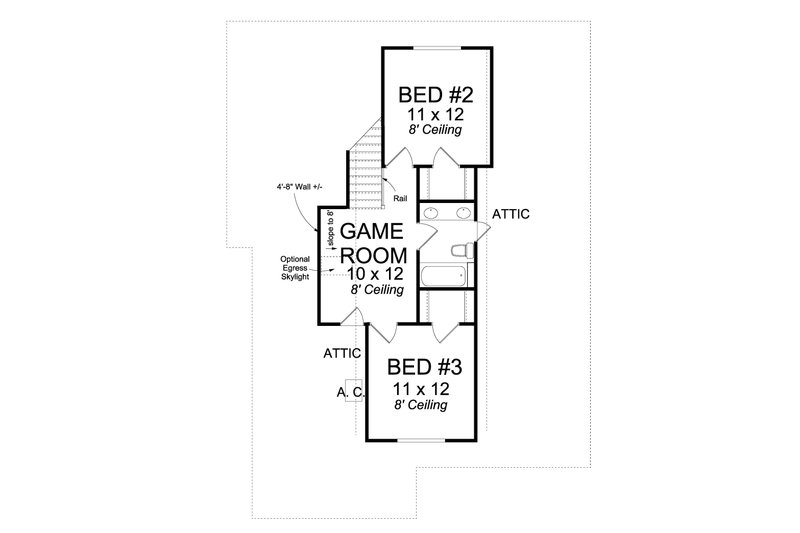 House Plan Design - Floor Plan - Upper Floor for Cottage House Plan #513-2088 - 3 bed, 2.5 bath