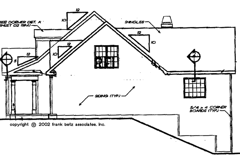 House Blueprint - Exterior - Other Elevation for Ranch House Plan #927-851 - 3 bed, 2 bath