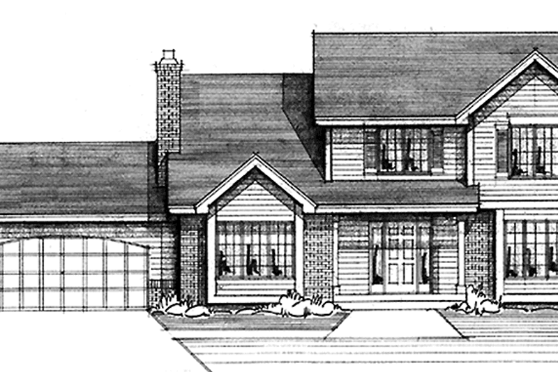 House Design - Colonial Exterior - Front Elevation Plan #51-703