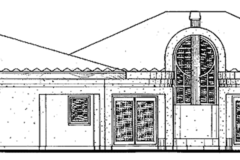Home Plan - Exterior - Rear Elevation for Contemporary House Plan #72-906 - 3 bed, 2.5 bath