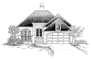 Mediterranean Exterior - Front Elevation Plan #301-158