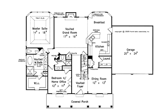 Floor Plan - Main Floor for Country House Plan #927-570 - 4 bed, 3 bath