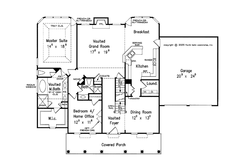 Home Plan - Floor Plan - Main Floor for Country House Plan #927-570 - 4 bed, 3 bath