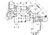 Mediterranean Style House Plan - 4 Beds 5.5 Baths 7092 Sq/Ft Plan #930-414 
