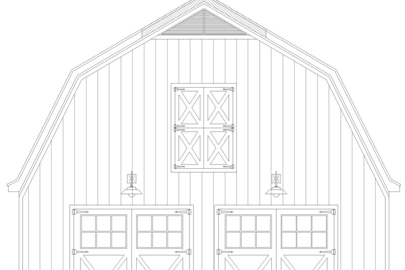 House Design - Exterior - Front Elevation 4 for Southern House Plan #932-1103, 2 bath