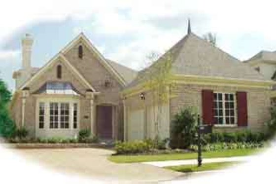 Exterior - Front Elevation for European House Plan #81-616 - 3 bed, 2 bath