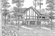 Contemporary Style House Plan - 4 Beds 5 Baths 3029 Sq/Ft Plan #17-2642 