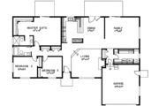 Ranch Style House Plan - 3 Beds 2.5 Baths 1972 Sq/Ft Plan #60-885 