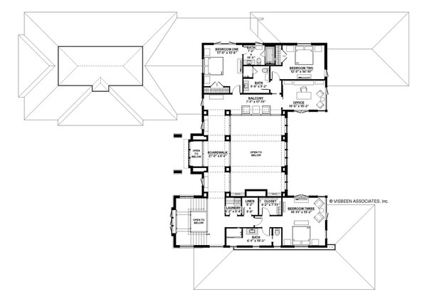 Architectural House Design - Contemporary Floor Plan - Upper Floor Plan #928-379