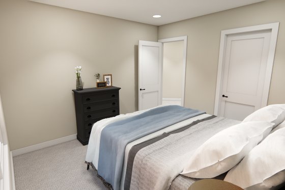 Interior - Bedroom 1 for Bungalow House Plan #51-1358 - 4 bed, 2.5 bath