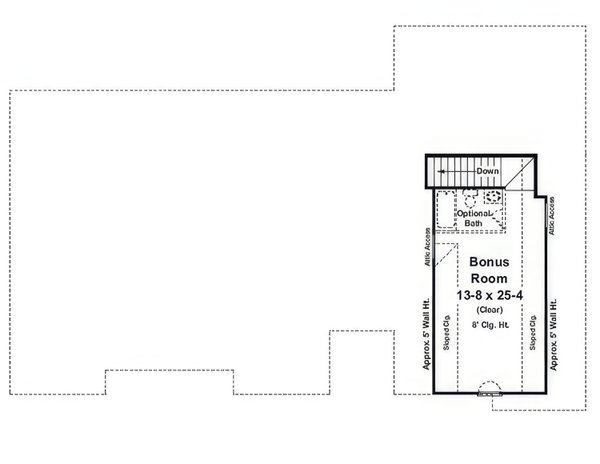 House Blueprint - Country Floor Plan - Upper Floor Plan #21-587