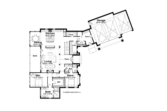Floor Plan - Main Floor for Traditional House Plan #928-212 - 4 bed, 4 bath