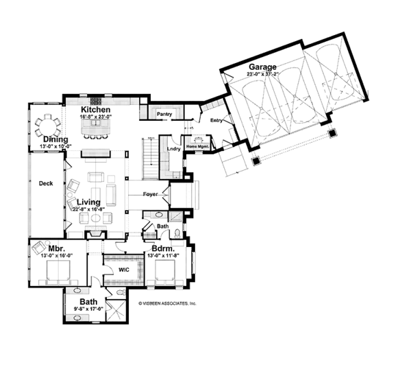Traditional Floor Plan - Main Floor Plan #928-212