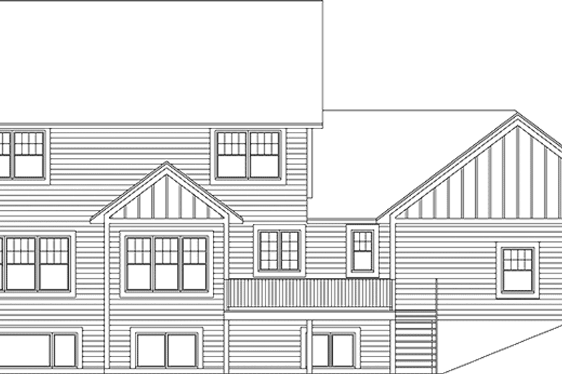 Dream House Plan - Exterior - Rear Elevation for Prairie House Plan #981-11 - 3 bed, 2.5 bath