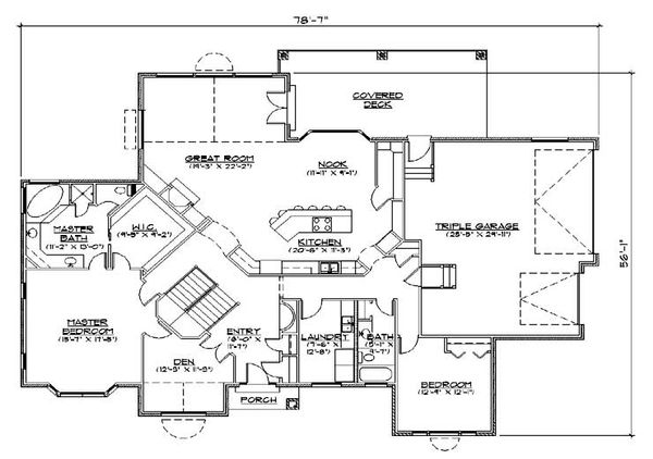 Dream House Plan - European Floor Plan - Main Floor Plan #5-290