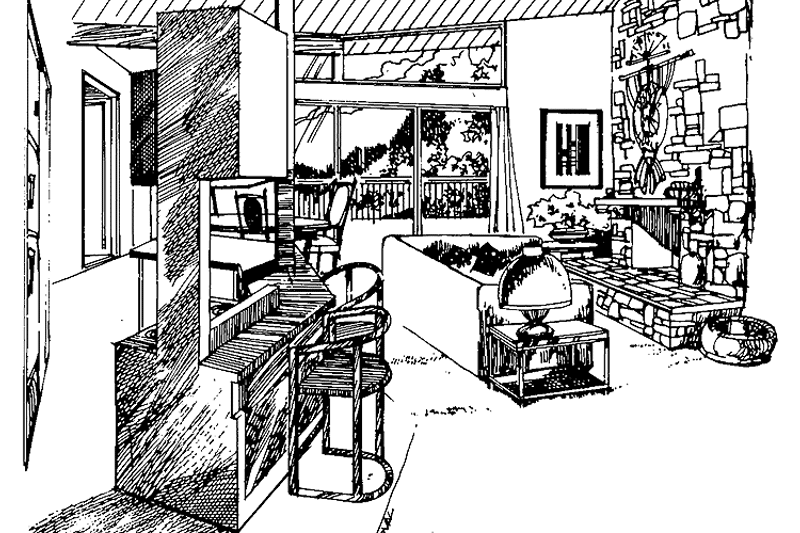 House Design - Interior - Other for Contemporary House Plan #47-666 - 3 bed, 1 bath
