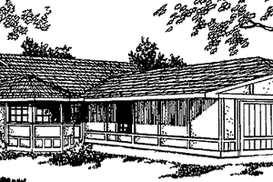 Tudor Exterior - Front Elevation Plan #60-702