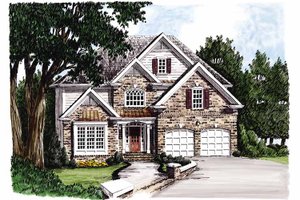 Traditional Exterior - Front Elevation Plan #927-100