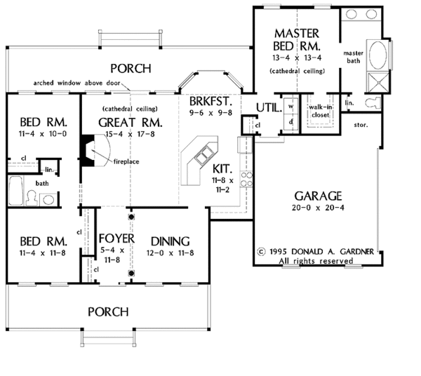 Architectural House Design - Country Floor Plan - Main Floor Plan #929-222