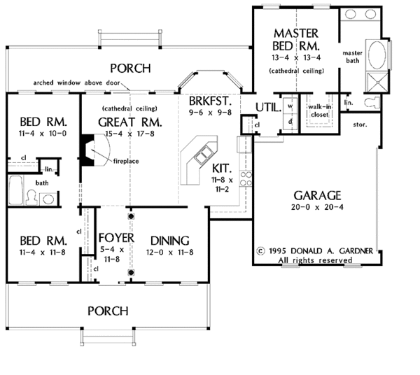 Dream House Plan - Country Floor Plan - Main Floor Plan #929-222