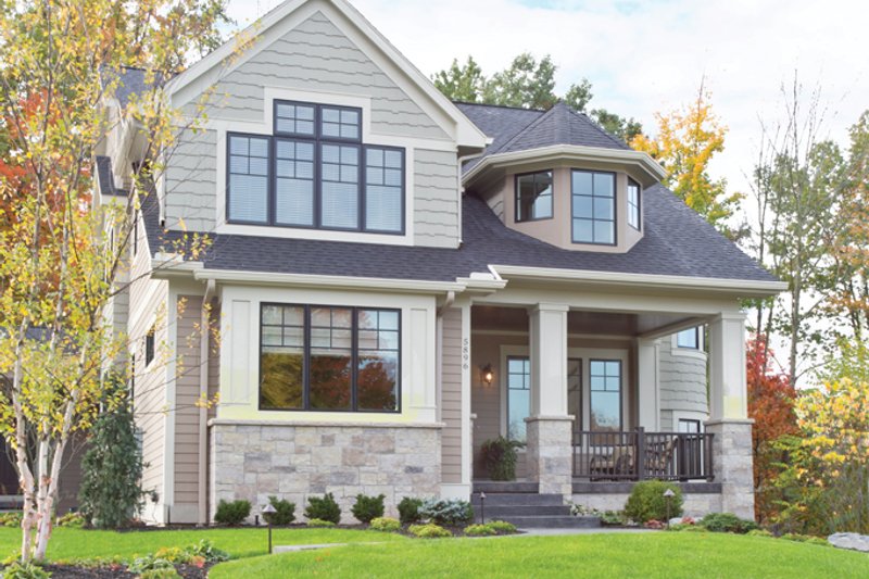 Architectural House Design - Exterior - Front Elevation 5 for Traditional House Plan #928-271 - 4 bed, 3.5 bath